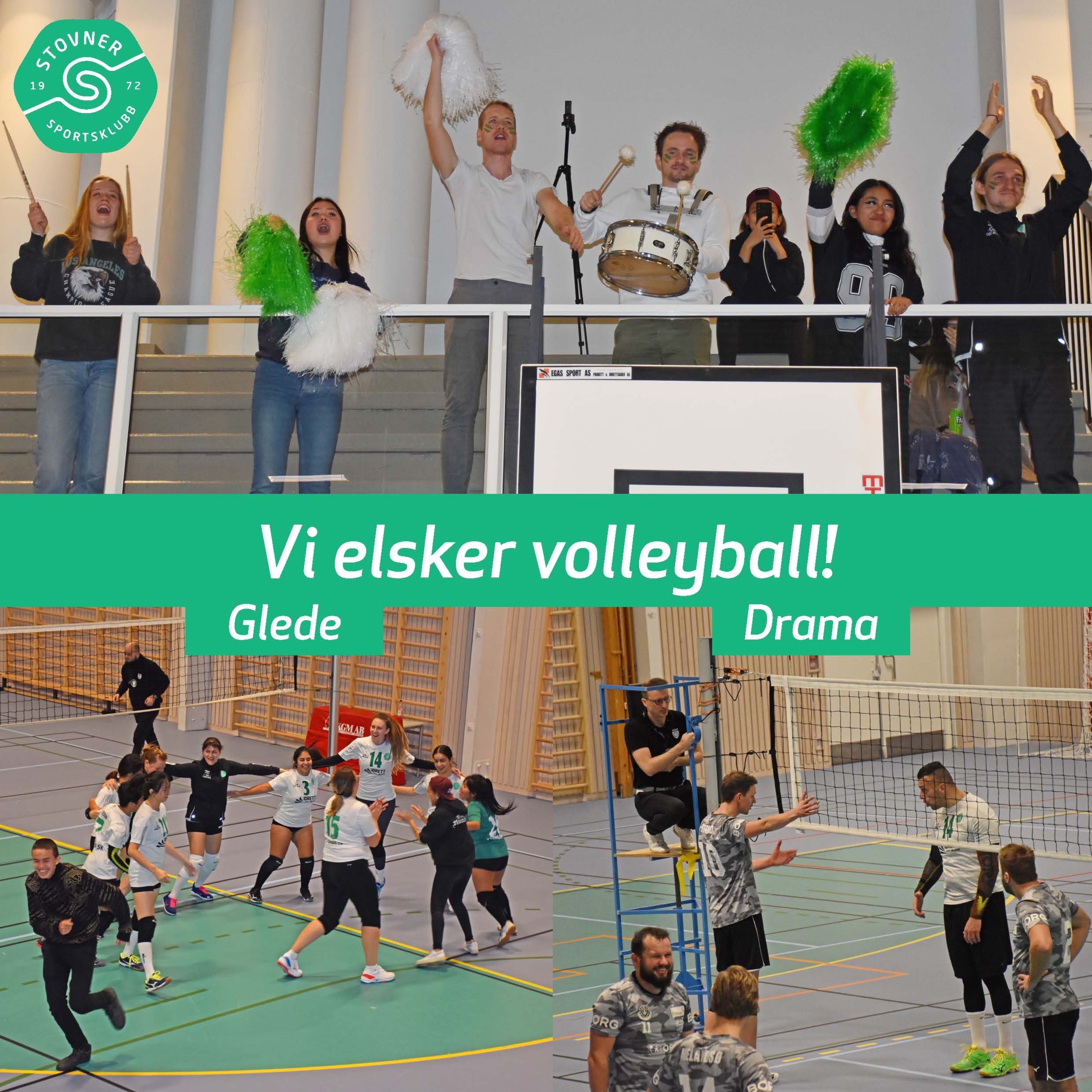 Volleyball, Senior Damer og Herrer har hatt hjemmekamp